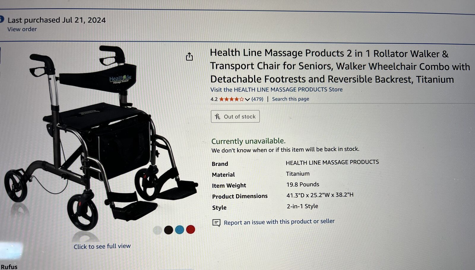 Wheelchair Walker $100 or make respectful offer