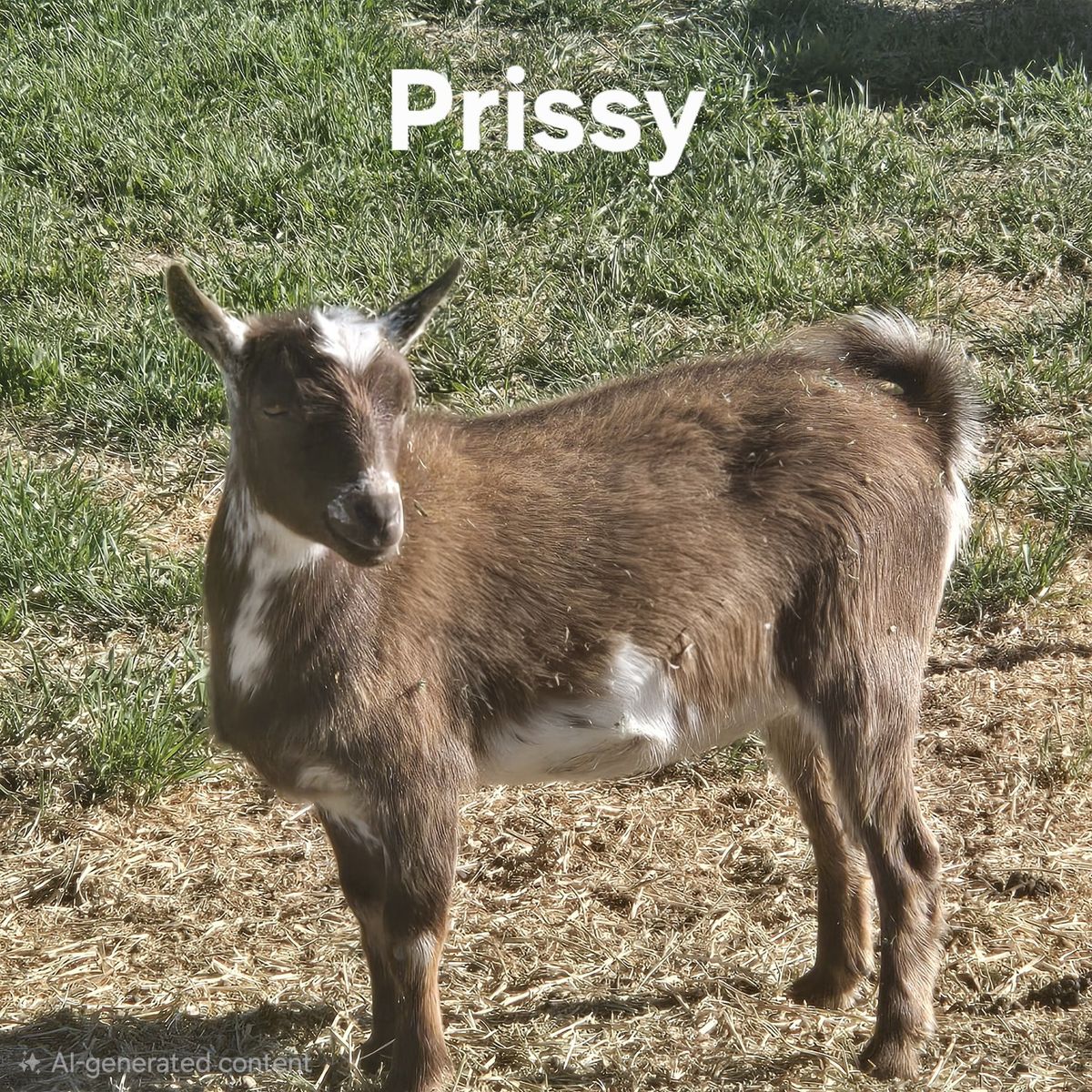 Prissy - Adorable Dwarft Nigerian Brown and White Doe, Ready for a New Home