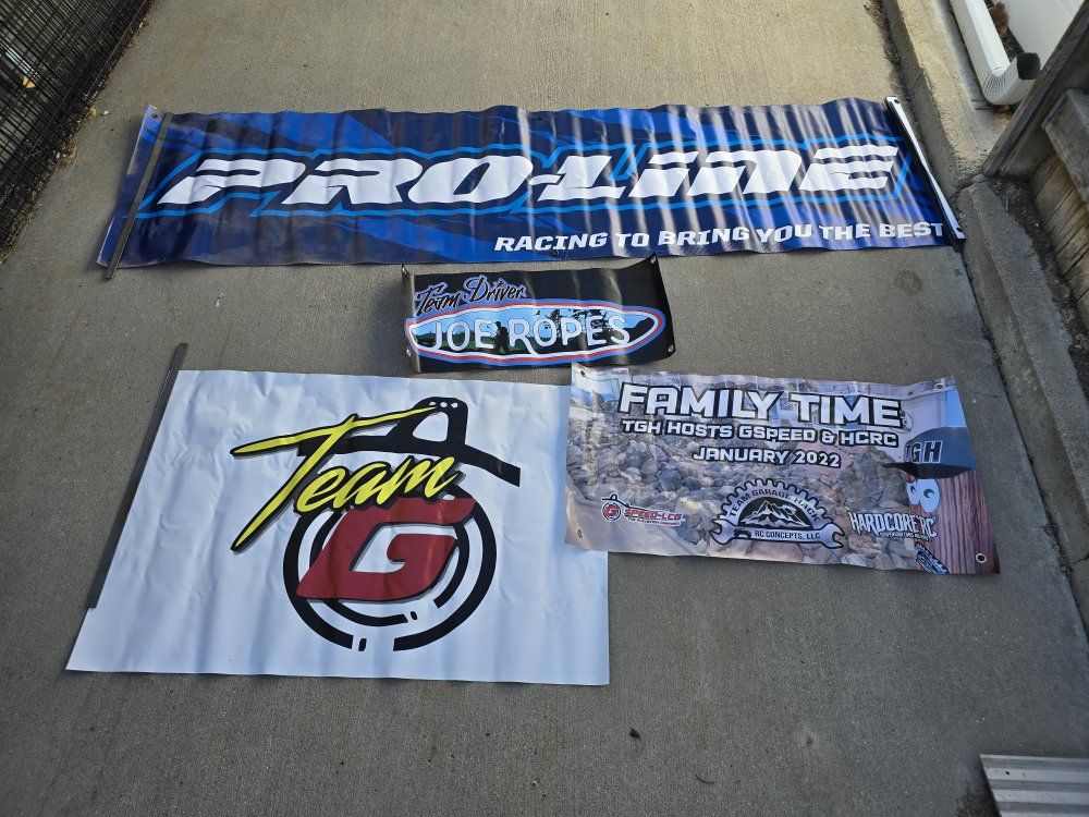 Radio control rock crawling banners