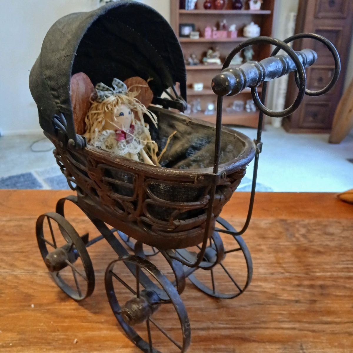 Antique doll carriage
