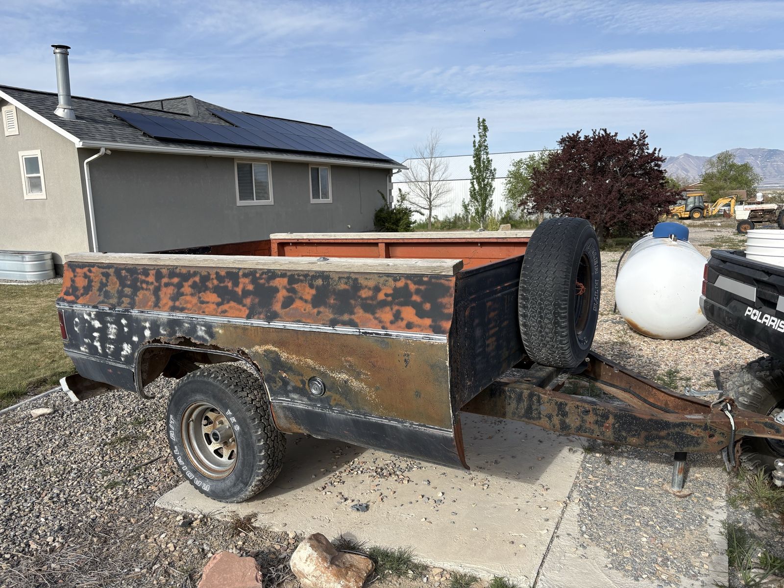 Truck bed trailer 8 foot