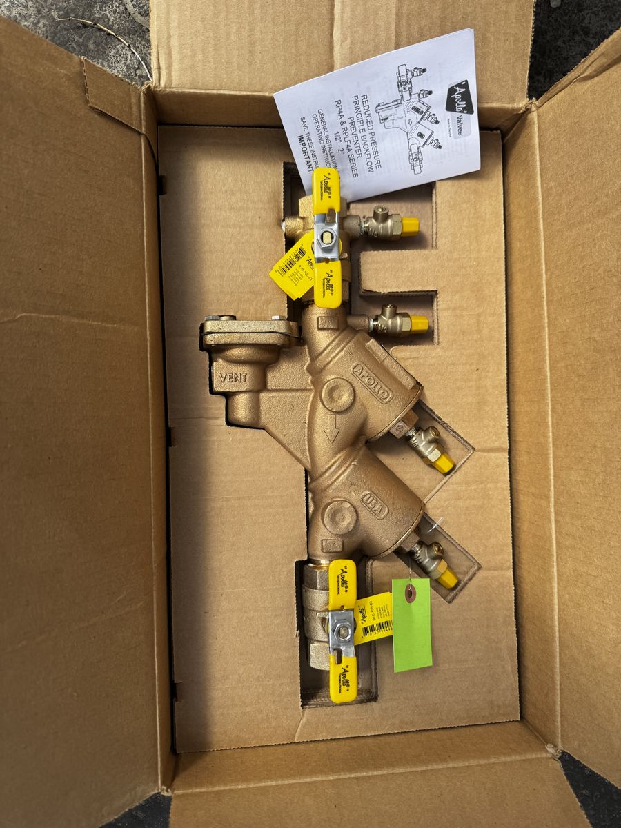 1” backflow preventer