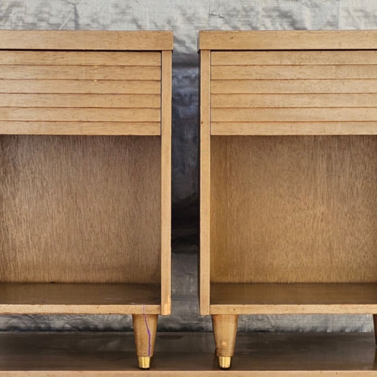 Mid-Century Modern 1 Drawer Nightstand Set