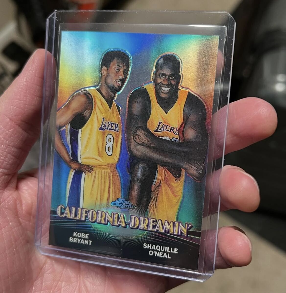 Kobe Bryant & Shaq California Dreamin 2001 Topps Chrome Refractor