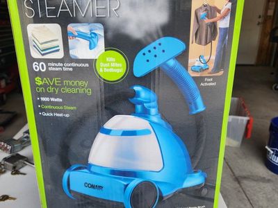 USED Conair Fabric Steamer, 1600W - 60 Min Continuous Steam, Kills Dust Mites & Bedbugs