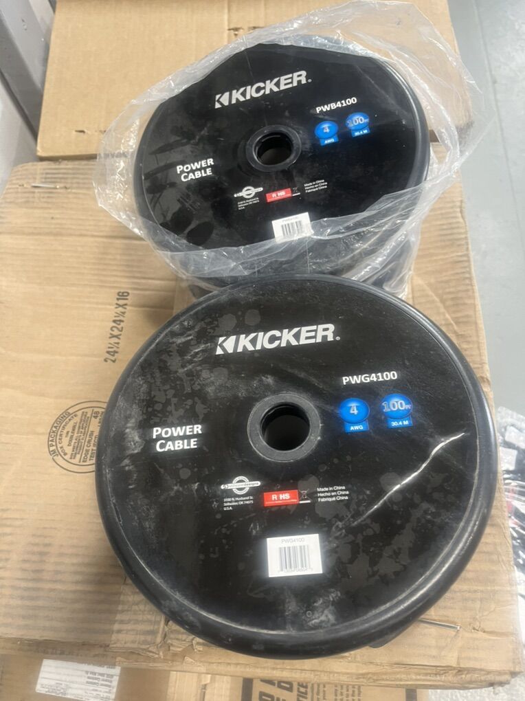 New Kicker Power Cable 2 Rolls300.00 For Both