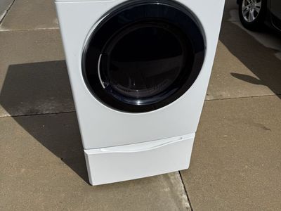 Kenmore Elite Front-Load Electric Dryer with Storage Pedestal