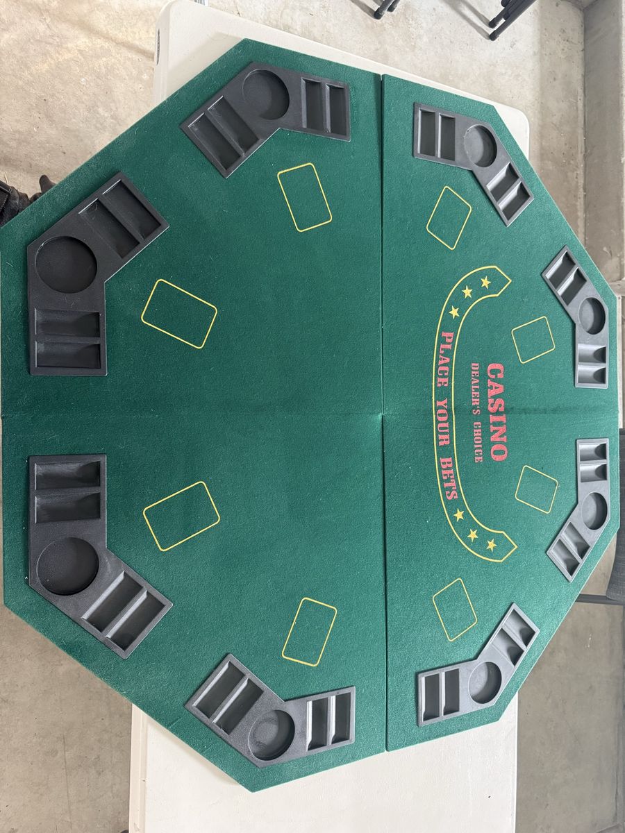 Octagonal Folding Poker Table Top