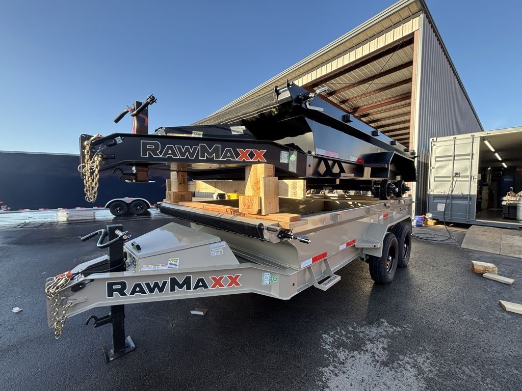 2026 RawMaxx 7x14 Desert Tan GDX Dump Trailer 19''