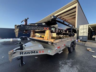 2026 RawMaxx 7x14 Desert Tan GDX Dump Trailer 19''