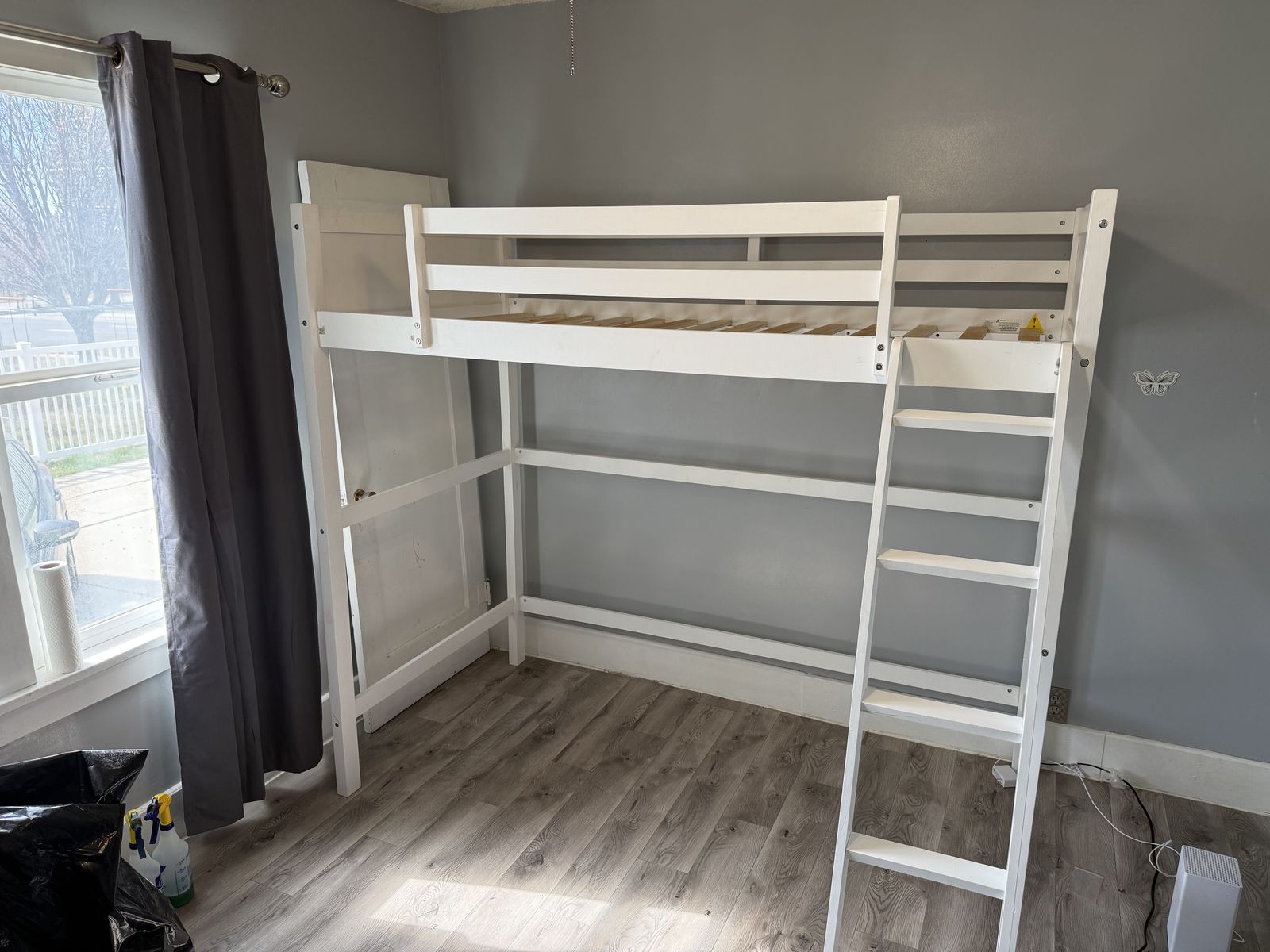 Twin Wood Loft Bed