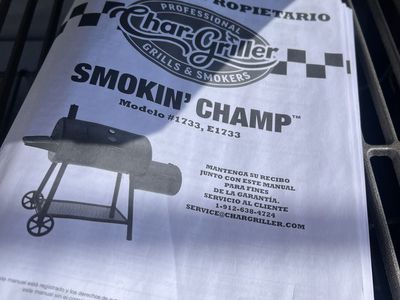 Smoker/ wood/charcoal