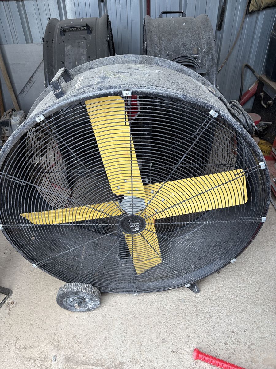 Three Industrial Portable Shop Fan - High Velocity Floor Fan