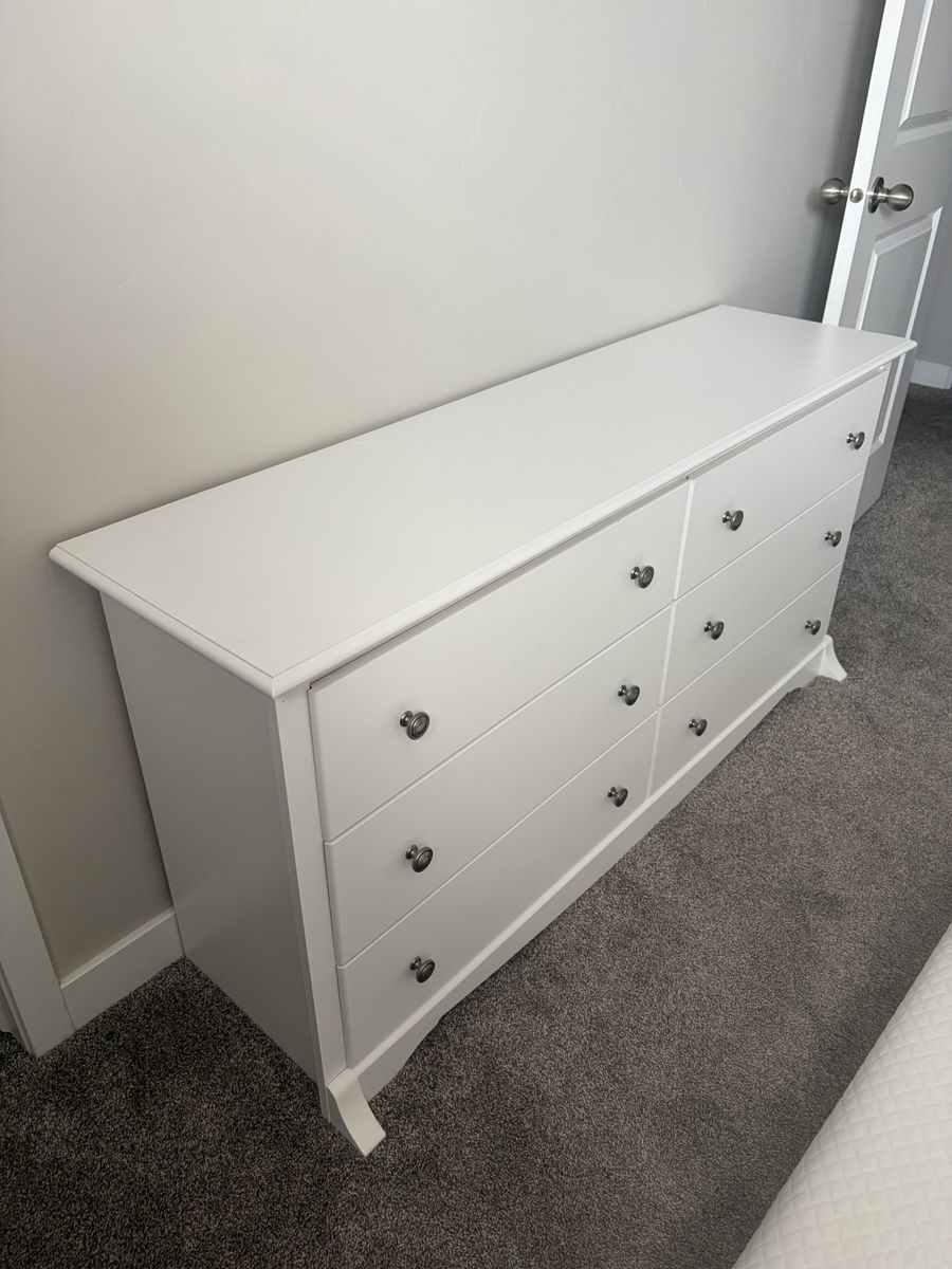 White 6-drawer Kids Dresser