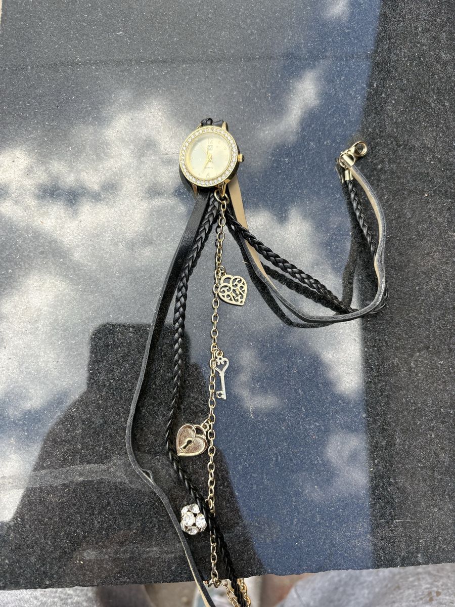 New York & Company Quartz Charm Wrap Watch