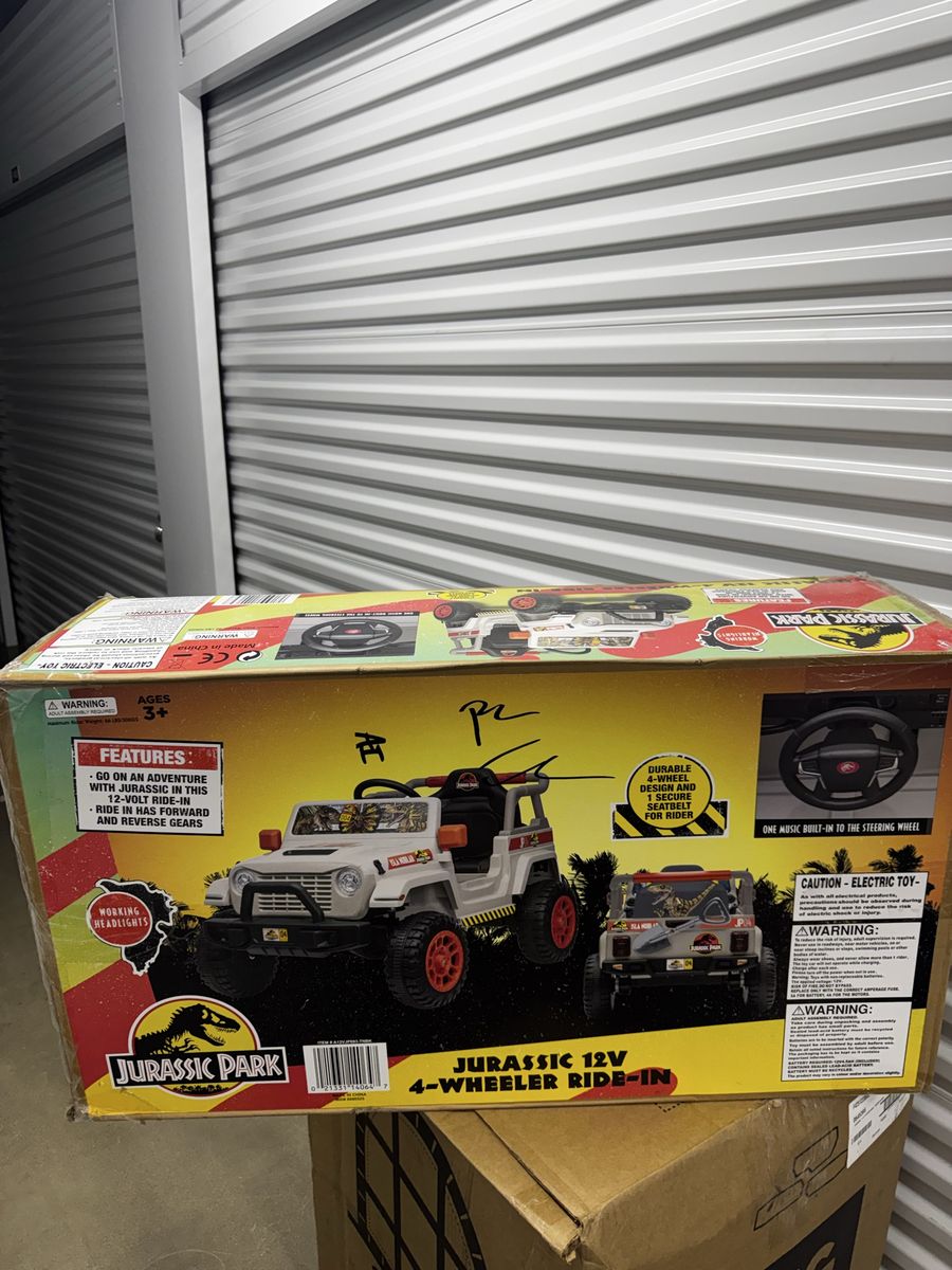 12V 1-Seater Rugged Kids Ride-On Jurassic Park NEW
