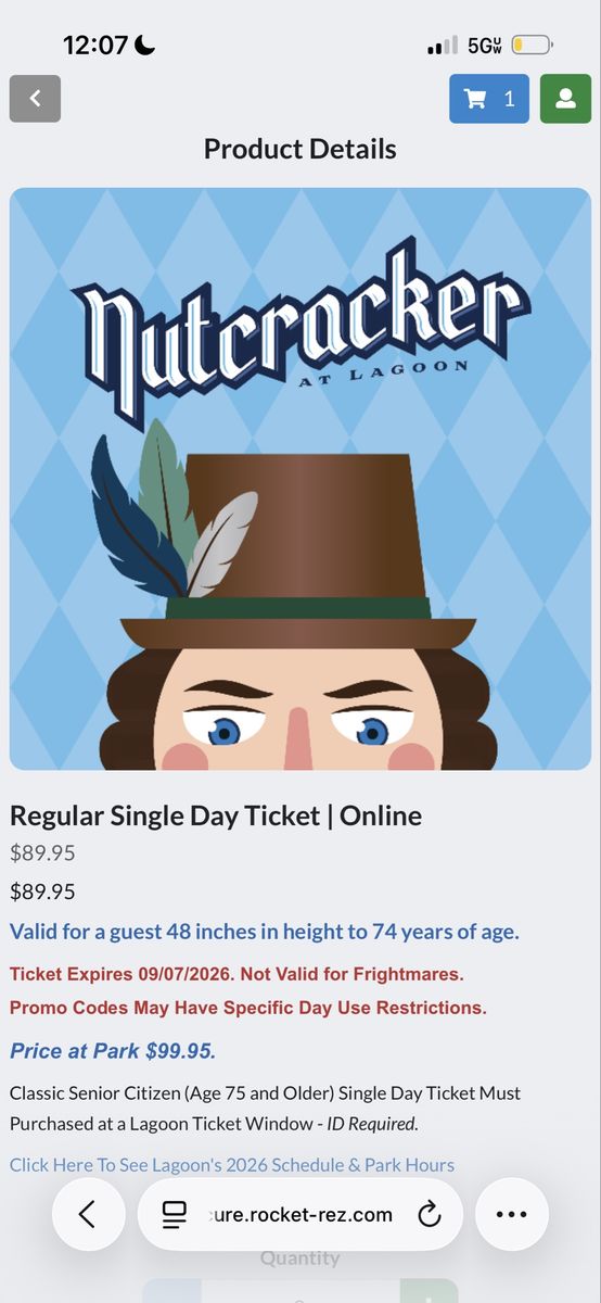 Lagoon tickets