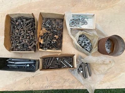 Bolts, nuts, washers, hooks
