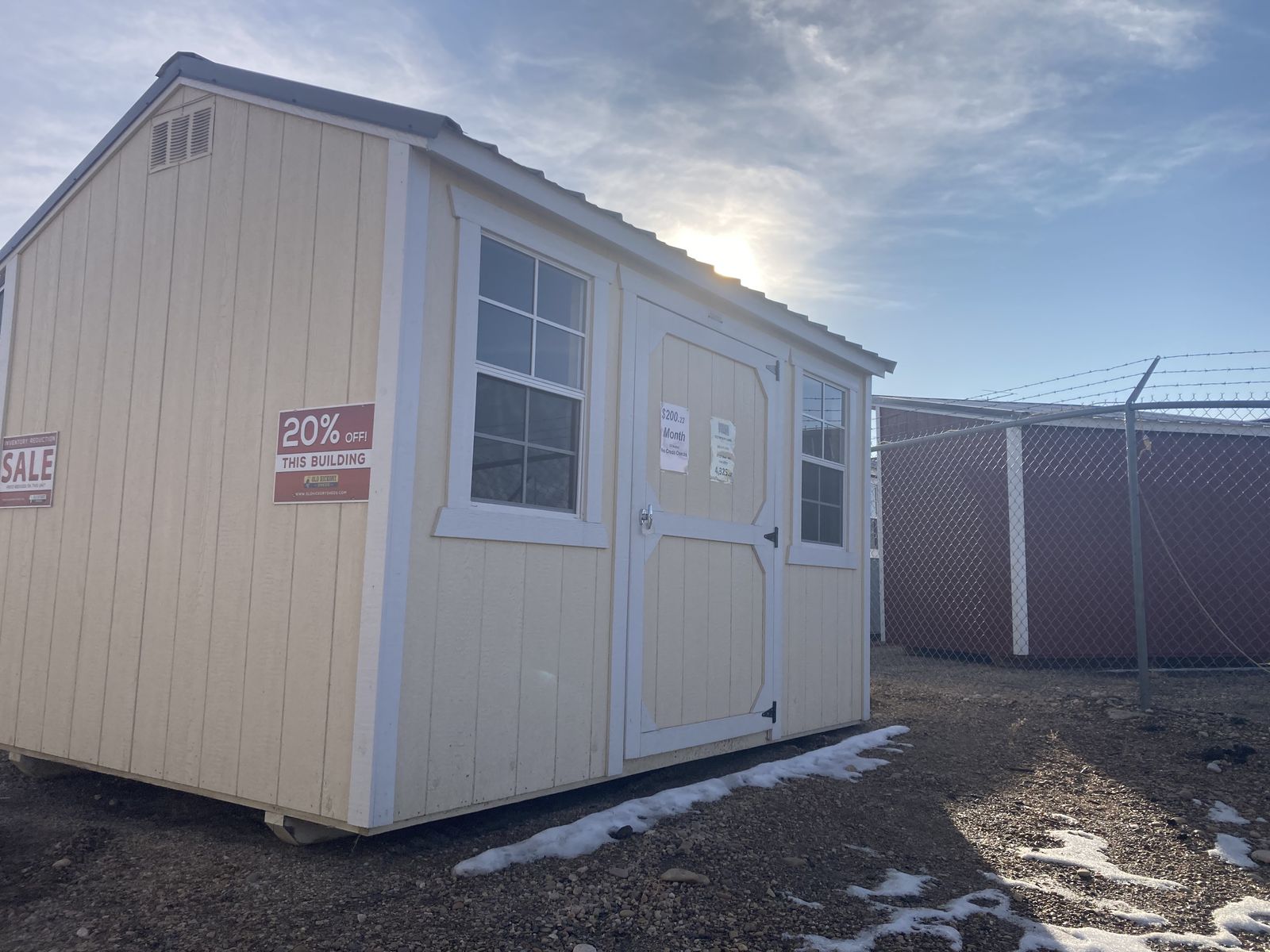 Spring into Savings! 8x12 Side Utility Shed!