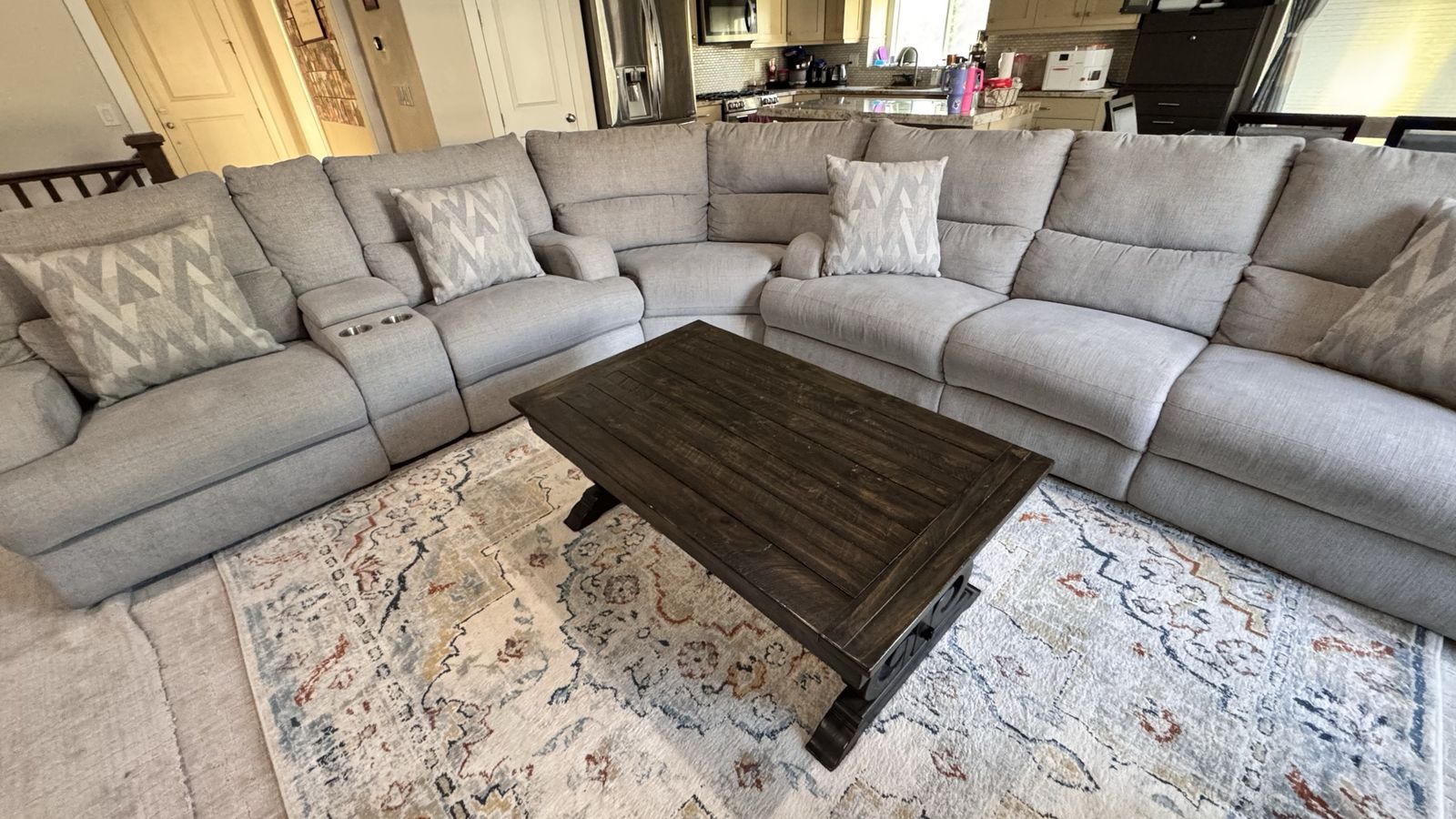 6 Pc Power Reclining modular sectional sofa