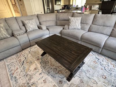 6 Pc Power Reclining modular sectional sofa