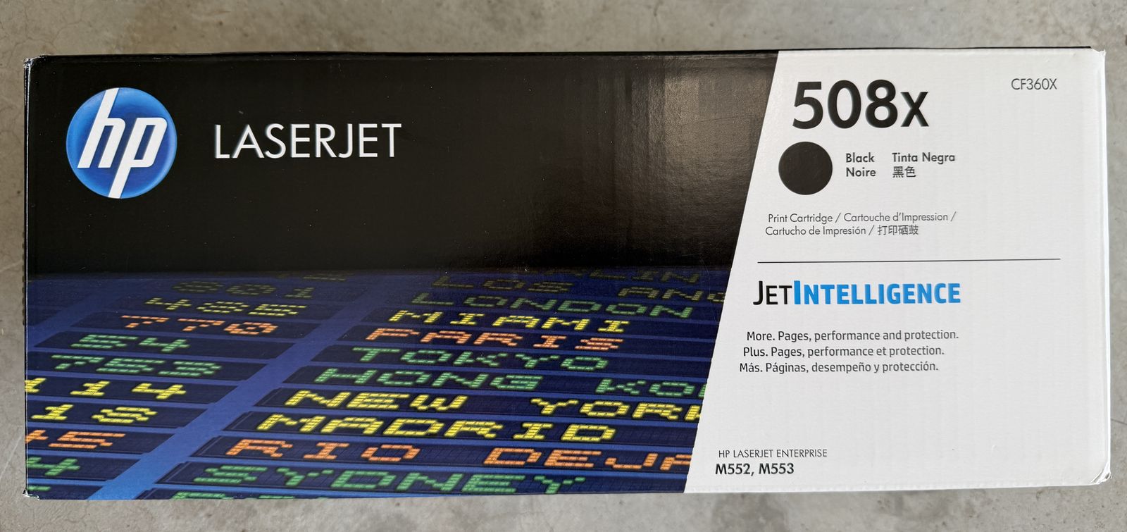 HP Black Toner 508x Brand New