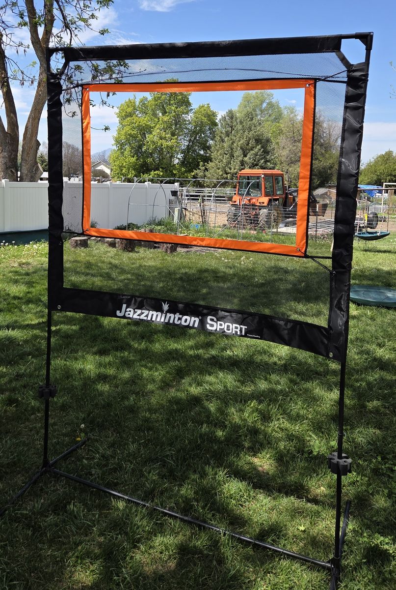 Jazzminton-Sport – The Original Paddle Game with Net for Indoors & Outdoors