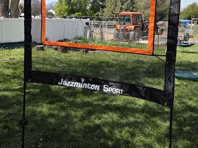Jazzminton-Sport – The Original Paddle Game with Net for Indoors & Outdoors