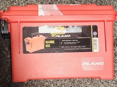 Plano 1312-52 Marine Box Emergency Tool Box Plastic Orange 11.625 x 5.125 x 7.125