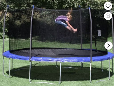 15 ft Trampoline Box 2 of 2. Has Mat - 96 springs. See description for what it contains.