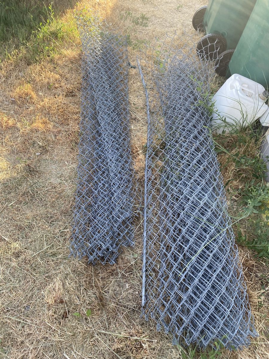 Chain link fencing