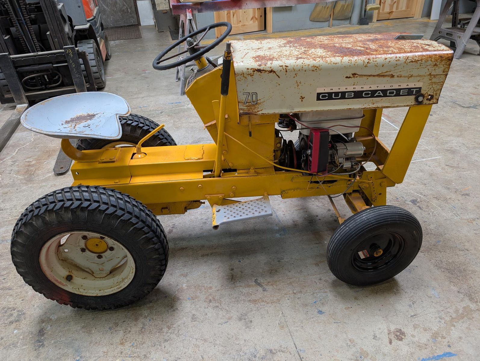 Vintage International Cub Cadet 70 Garden Tractor – New Engine – $595