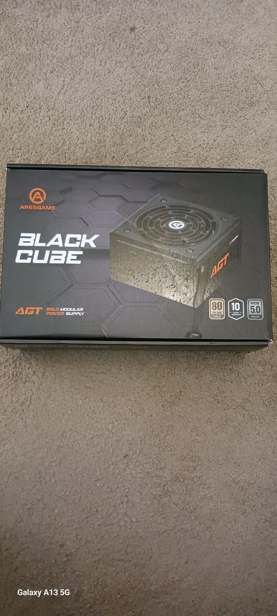 Aresgame Black Cube AGT Gold 1000W Power Supply NIB