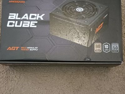 Aresgame Black Cube AGT Gold 1000W Power Supply NIB