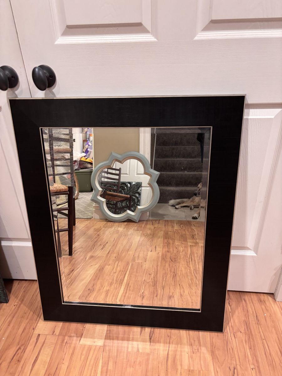 Large black mirror 29x35 Brand New