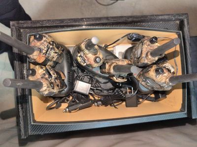 Midland GXT X-Tra Talk Camo Walkie Talkies with Charging Docks, like new, never used!