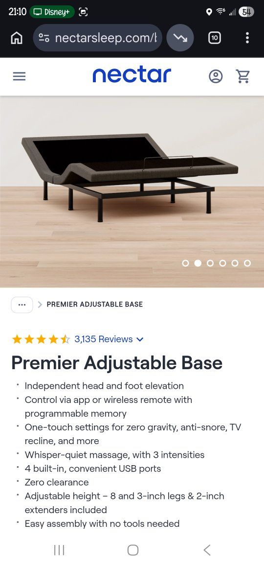 Adjustable bed frame
