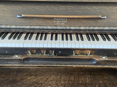 Antique Oak Upright Piano