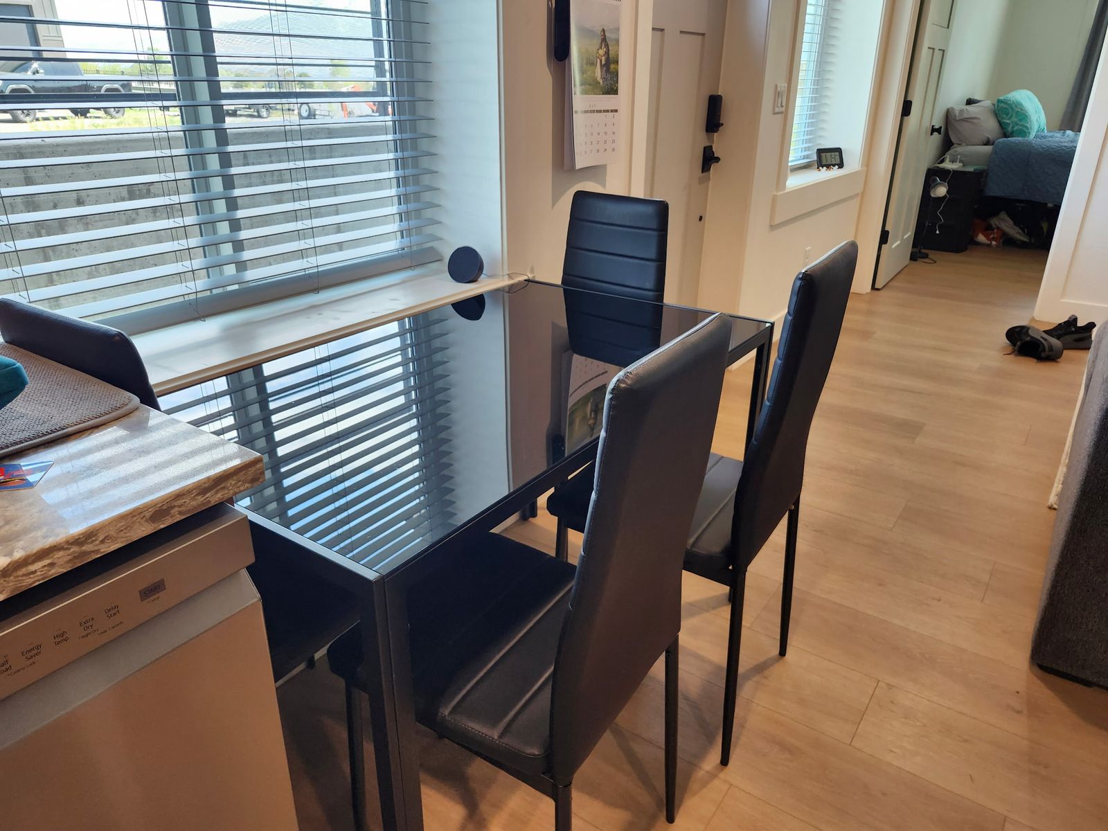 Like New Small Glass Kitchen Table $75 OBO