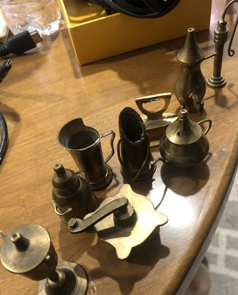 Vintage BRASS KITCHEN MINIATURES