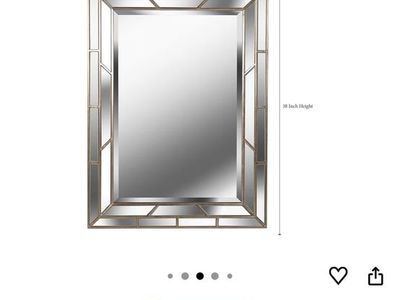 Kenroy Home Lens Beveled Rectangular Mirror