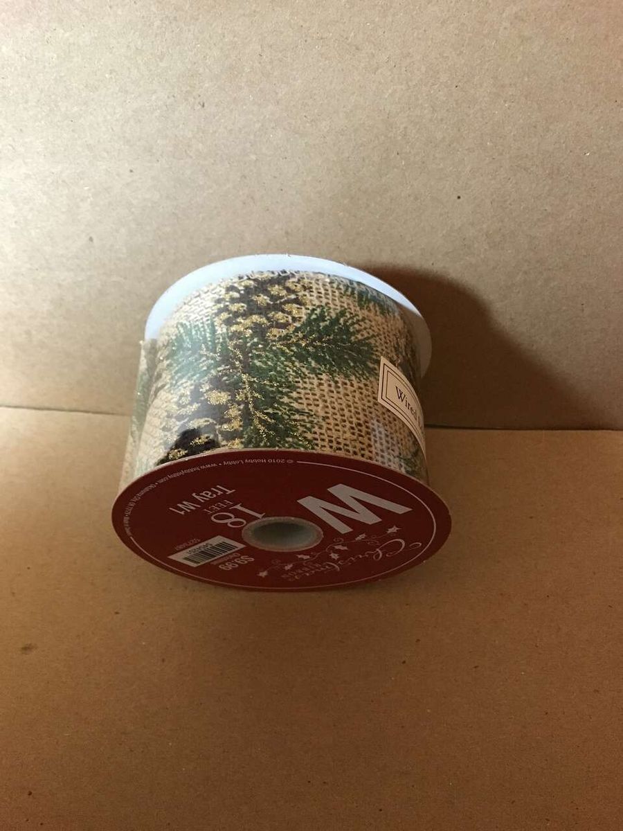 PICK from the following: Christmas Red/ Green Plaid Wired Ribbon 1 1/2in  x 30ft, 2 Rolls, New