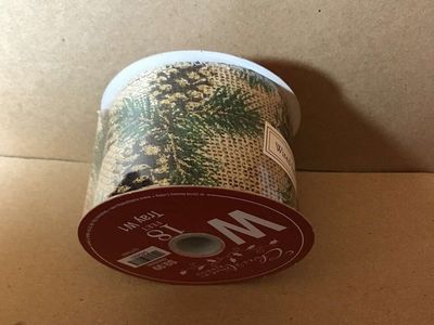 PICK from the following: Christmas Red/ Green Plaid Wired Ribbon 1 1/2in x 30ft, 2 Rolls, New