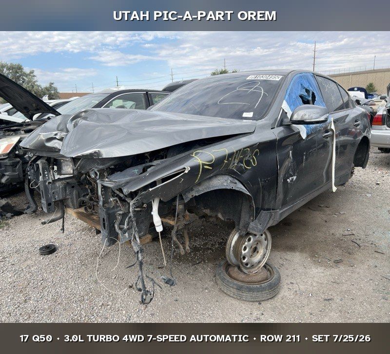 New Arrival - 2017 Infiniti Q50 V37 Parts - UTPAP Orem