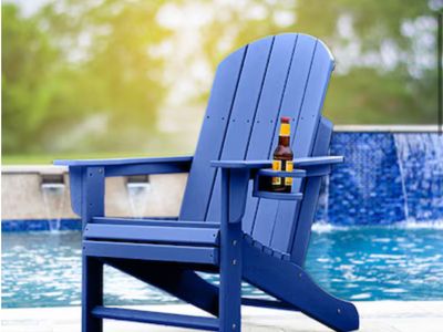 NEW DURA PATIO PACIFIC BLUE ADIRONDACK CHAIR