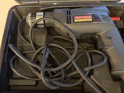 Craftsman Professional 3/8" Corded Electric Drill with Hard Case | 5.5 Amp