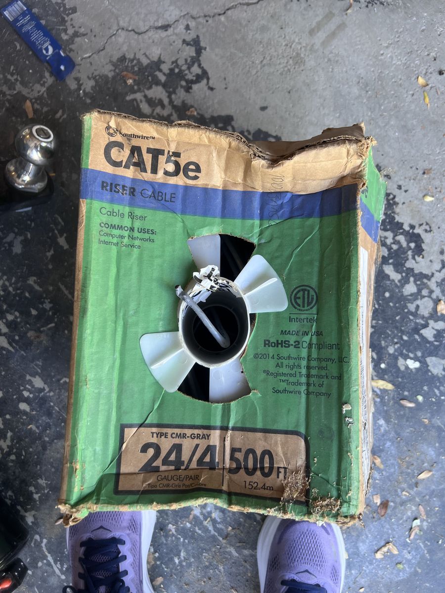 CAT 5e riser cable (ethernet)