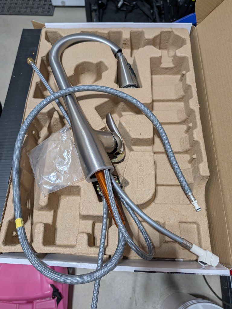 Moen Brushed Nickel Pull-Down Kitchen Faucet