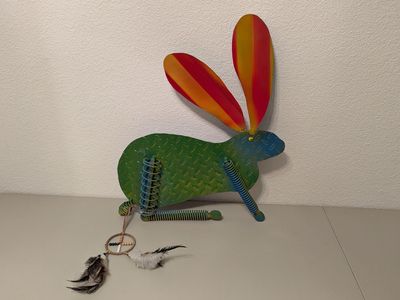 vintage metal yard art