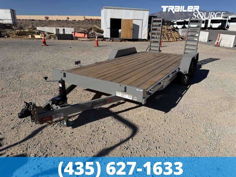 7x18 Liberty LE Channel Flatbed Car Hauler Trailer - 10K GVWR